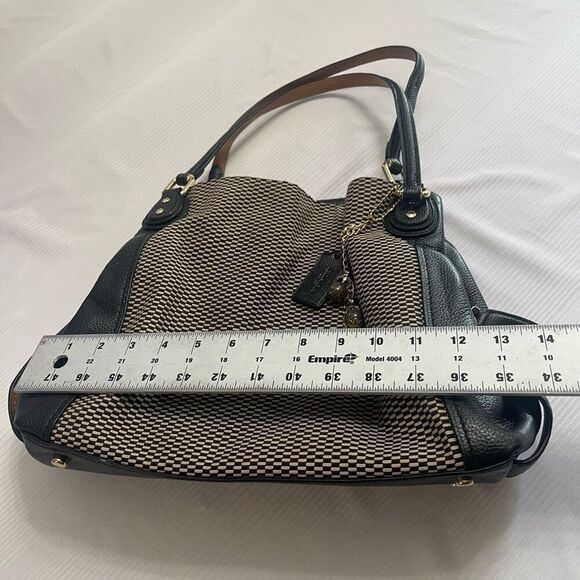 Coach 28895 Edie 31 Legacy Print Black Color Jacquard Leather Shoulder Bag - Picture 8 of 15